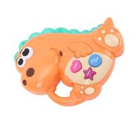 Baby Electronic Music Toy Dinosaur Dinosaur con Luces Coloridas, Toy de Aprendizaje Musical de Educación Temprana Interactiva para Niños (Orange)