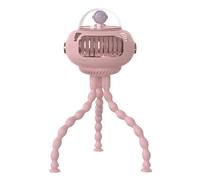 Baby Fan, Octopus Design, USB Rechargeable Cooling, Adjustable Speed Settings, Flexible Clip On Gadget, Excellent for Strollers, Travel, Nursery, Car Seats & Outdoor Use, 4.61x4.61x10.87 Inches
