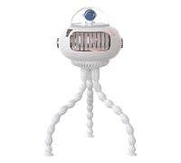 Baby Fan, Octopus Design, USB Rechargeable Cooling, Adjustable Speed Settings, Flexible Clip On Gadget, Excellent for Strollers, Travel, Nursery, Car Seats & Outdoor Use, 4.61x4.61x10.87 Inches
