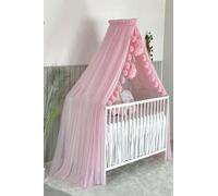 Baby Fancyroom Dosel para Cuna de Bebé, Mosquitera, Cama Auxiliar, Decoración de Habitación Infantil, de Tul Premium (Rosa)