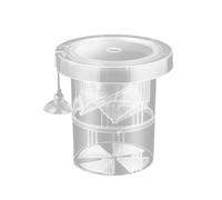 Baby Fish Separator, Floating Aquarium Breeder Box, 4.72x4.72x4.72 Inches, Mesh Sided Adjustable Divider, Reusable Hatchery Net for Guppy, Shrimp, and Betta Spawning, Multicolor