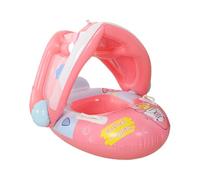 Baby Float with Canopy, Swimming Pool Ring, Sun Protection Shade, Secure Seat Design, Portable and Safe, for 6-36 Months Boys Girls Kids Use,21.65x27.56x27.56 Inches