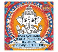 Baby Ganesha Coloring Pages, Hindu God Indian Festival Art: Ganesh Chaturthi Activity, Kids Hindu Coloring Book