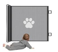Baby Gate for Stairs and Doors, 51.18 Inches Safety Gate for Children & Pets - Flexible Mesh Gates Indoor & Outdoor Use - Secures Kitchen, Hallway, Balcony, & More