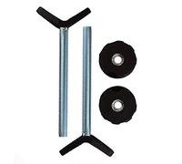 Baby Gate Guru Adaptador Extra Largas M10 (10mm) para Barandilla de Escaleras - Paquete de 2 Piezas para Barreras de Seguridad para Bebés y Mascotas Montadas a Presión (10mm, Negro)