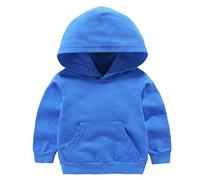Baby Girl 2023 New Rocket Print Tech Jersey Cuello Redondo Manga Larga Sudadera Ropa Escolar, azul, 5-6 años