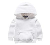 Baby Girl 2023 New Rocket Print Tech Jersey Cuello Redondo Manga Larga Sudadera Ropa Escolar, Blanco, 4-5 años