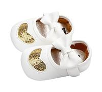 Baby Girls Crib Shoes Summer Leather Shoes for Infant Toddler Newborn Cute Bowknot Mary Jane Sandals Soft Sole Anti-Slip First Walking Shoes Breathable Lightweight Prewalker Sandals