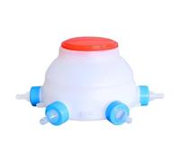 Baby Goat Feeder, 2.5L Farm Feeding Drinking Equipment, 6 Pacifier Farm Animal Milk Dispenser, Convenient Baby Lamp Goat Milk Feeding Tool for Animal, Lamb, 12.99x5.51 inches