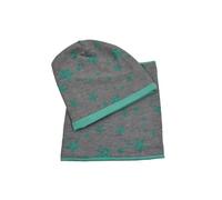 Baby Gorro Niños Niños Set Baby Conjunto de gorro y manguera bufanda invierno Set mano. CZ de 0004 - 1 gris/azul Talla:0 bis 3 Mo.