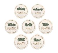 Baby Growth Signs, 3D Announcement Discs, Decorative Wooden Cards, Reusable Month Markers, Flawless Texture, Ideal for Photos, Nursery, Kids Room, Living Rooms Display Easy to Use