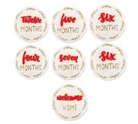 Baby Growth Signs, 3D Announcement Discs, Decorative Wooden Cards, Reusable Month Markers, Flawless Texture, Ideal for Photos, Nursery, Kids Room, Living Rooms Display Easy to Use