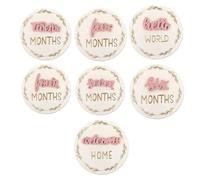 Baby Growth Signs, 3D Announcement Discs, Decorative Wooden Cards, Reusable Month Markers, Flawless Texture, Ideal for Photos, Nursery, Kids Room, Living Rooms Display Easy to Use