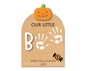 Baby Handprint Kit, Halloween Footprint o Handprint Art Sign - Adorno KeepSake con impresión Pad for Nursery Christmas Family Mamá Kids Parents