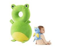 Baby Head Protector Backpack Pillow, Baby Walker Head Protector Backpack Wear, Toddler Baby Head Protection Cushion Backpack, Head Safety Protector Pad for Crawling and Walking (Frog)