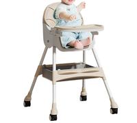 Baby Highchairs, Portable High Chair Booster Seat with Built-In Lounger and Bouncer Functions, Multi-Functional Feeding Seat for Dining Kitchen Outdoor Camping Beach Travel Use