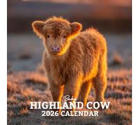 Baby Highland Cow 2026 Calendar: 12 Months of Adorable Fluffy Calves & Charming Farm Moments