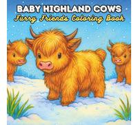 Baby Highland Cow Coloring Book: 50+ Bold and Easy Designs for Kids, Teens and Adults | One Design Per Page | Helps Relax, Unwind and Reduce Anxiety | Perfect for Gifting