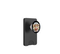 Baby Highland Cow with Purple Flowers Scottish Farm PopSockets PopWallet para MagSafe