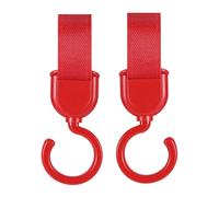 Baby Hooks - Gancho giratorio para cochecito de bebé, gancho organizador de cochecito, práctico colgador multiusos para bolsas de mamá, para sillas de ruedas, carrito de compras