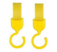 Baby Hooks - Mommy Hook 2pcs Clip de cochecito rotativo | Soporte de bolsa multipropósito para scooter o silla de ruedas eléctrico, juego de gancho de viaje | Clip duradero para bolsas de compras,