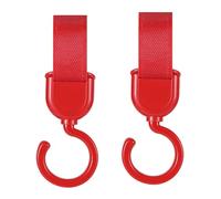 Baby Hooks - Mommy Hook 2pcs Clip de cochecito rotativo | Soporte de bolsa multipropósito para scooter o silla de ruedas eléctrico, juego de gancho de viaje | Clip duradero para bolsas de compras,