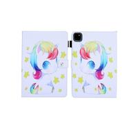 (Baby Horse, Multicolor) For iPad Pro 11 (2024) Case Pattern Printing Card Slots Leather Tablet Cover - Dream Butterfly