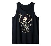 Baby I'm Dead Inside Halloween Skeleton Skull Art Design Camiseta sin Mangas