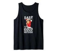 Baby It's Cold Outside Sexy Girl Navidad Conjunto Navideño Camiseta sin Mangas