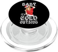 Baby It's Cold Outside Sexy Girl Navidad Conjunto Navideño PopSockets PopGrip para MagSafe