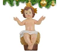Baby Jesús | Figura de Belén de Resina Jesús Infantil Estatua Coleccionable | Decoraciones de Belén Cristiano Decoraciones Católicas Decoraciones para Vacaciones Católicas Figuras de Mesa para el