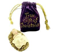 Baby Jesus in Velvet Bag The True Gift of Christmas by Roman Inc