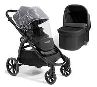 Baby Jogger City Select 2 - Cochecito, capazo y protector contra la intemperie, ligero y compacto, se convierte de individual a doble, pizarra radiante