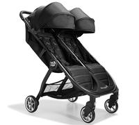 Baby Jogger City Tour 2 - Cochecito de viaje doble | Cochecito doble ligero, plegable y portátil | tono negro