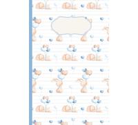 Baby Journal Junge: Baby Notizbuch Junge / Notebook Baby Boy / 100 Seiten, liniert / Süßes Notizbuch zum Eintragen zur Schwangerschaft, Geburt, Taufe, Kindheit / als Babytagebuch, Notizheft
