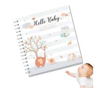 Baby Journal Log Book, Developmental Milestones Tracker, Illustrated Keepsake Album, Baby Book, Developmental Milestones, Record Book Album, Illustrated Keepsake Journal Pages for Baby Boy Girl