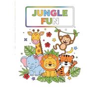 Baby Jungle Animals Coloring Book For Kids Ages 4-8: 50 Cute and Easy Jungle Animal Coloring Pages | Big Simple Designs for Boys and Girls | Fun and Relaxing Activity Book for Toddlers and Kids
