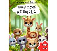Baby Kawaii Animals Coloring Book for Kids Ages 4-8: Cute Animals doing funny activities