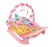 Baby Kick Piano Gym, Tapete de Actividades Divertidas, Estante de Ejercicios Musicales, Tapete de Juego Infantil para Percepción Auditiva (PINK)
