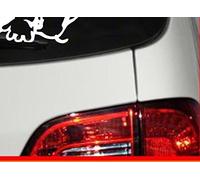 Baby/Kind Pegatinas Diablo Baby aprox. 20 x 20 cm, con nombre Auto Adhesivo decorativo para luna trasera, Auto Adhesivo Bebé a bordo