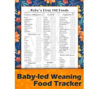 Baby-led weaning Food Tracker: The ultimate list of Baby's 100 First foods use to keep track of what foods your baby’s tried | Baby Led Weaning Foods Checklist