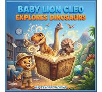 BABY LION CLEO EXPLORES DINOSAURS: Bold and Easy Dinosaur Coloring Book for Kids Ages 4-10 | Fun Prehistoric Adventure with T-Rex, Triceratops, ... (Bold and Easy Baby Lion: Cleo's Adventures)