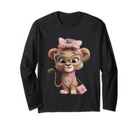 Baby Lion Cub Kawaii Personaje Moda Safari Animal Manga Larga