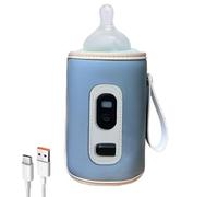 Baby Milk Warmer, Insulation Cover, Temperature Adjustment Warmer, Bottle Warmer for Car, Baby Milk Heat Keeper, Portable Milk Warmer 14x8x8cm/5.51x3.15x3.15 inches for Car Travel