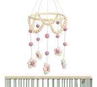Baby Mobile, Bed Wind Chime, Soothing Bell Decoration, Gentle Motion Sound, Ergonomic Hangable Toys for Bassinet, Playpen Room, Overhead, Bedside, Entertainment, Girls, Boys, Bedroom Ornament