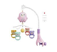 Baby Mobile for Crib, Musical Cribs Mobile Toy with Lights, Hanging Rattle for, Sleep Aid Soother Feature, Bedroom Nursery Bedside Use, Boys Girls Bassinets, 15.75x9.84x18.9 Inches