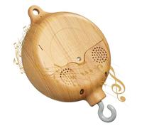 Baby Mobile Music Box Music Box Bettglocke,Holzoptik Kinderbett Mobile Motor Baby Spieluhr Spinner Mobile Babybett Bettglocke Anhänger Babybettwäsche Rotatierende Babybett Deko