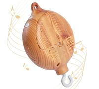 Baby Mobile Spieluhr Holzoptik Music Box Bettglocke,Kinderbett Mobile Motor Baby Spieluhr Spinner Mobile Babybett Babybettwäsche Drehbettglocke Anhänger Babybett Deko