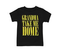 Baby Moo's Grandma Take Me Home Grunge Music Band - Camiseta unisex de manga corta para bebés, niños pequeños y niños | Regalos alternativos para niños, Negro, 6-12 meses