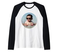 Baby Movie Star - Gafas de Sol con diseño de Verano Camiseta Manga Raglan
